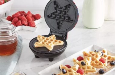 Americana Mini Waffle Maker Only $6.99!